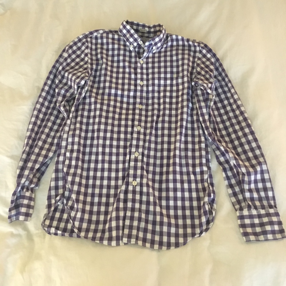 Men's Gingham Button Down