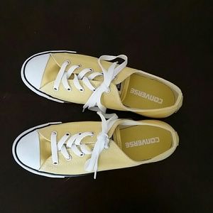 NWOB Yellow Converse Sneakers