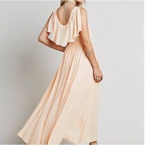 Free People peachy wrap dress