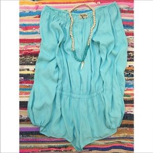 SMYM Rane Romper in Sea Glass Crisp