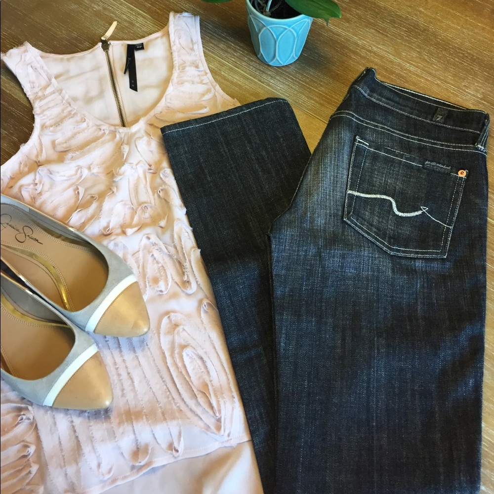 7 For All Mankind straight leg jeans