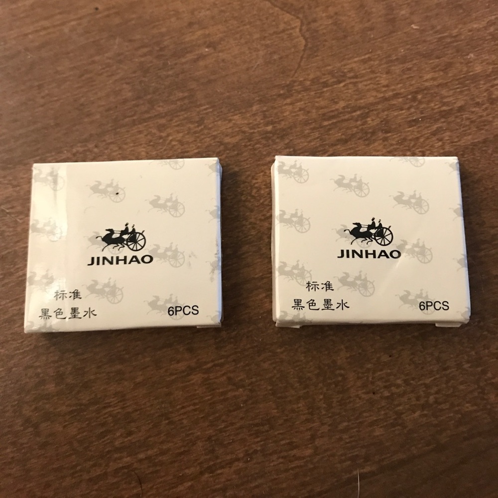 2 six piece ink cartridges for fountain pens❗️