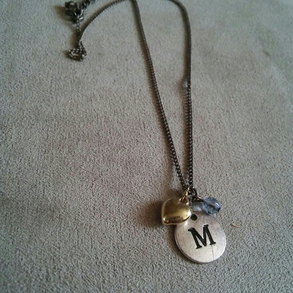 "M" Charm Necklace