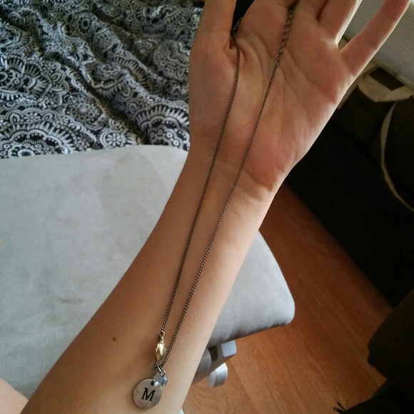 "M" Charm Necklace - Picture 5 of 5