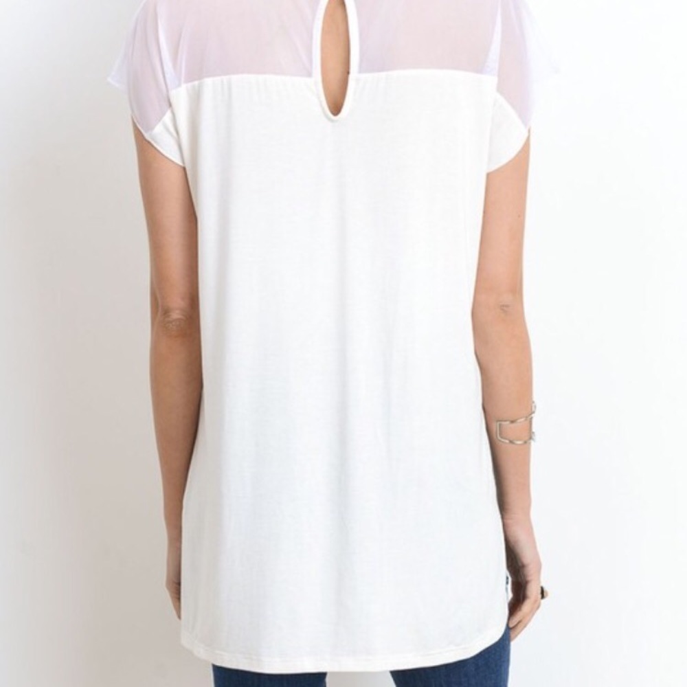 **LOWER PRICE** Pretty Capsleeve  Maternity Top  - Picture 3 of 5