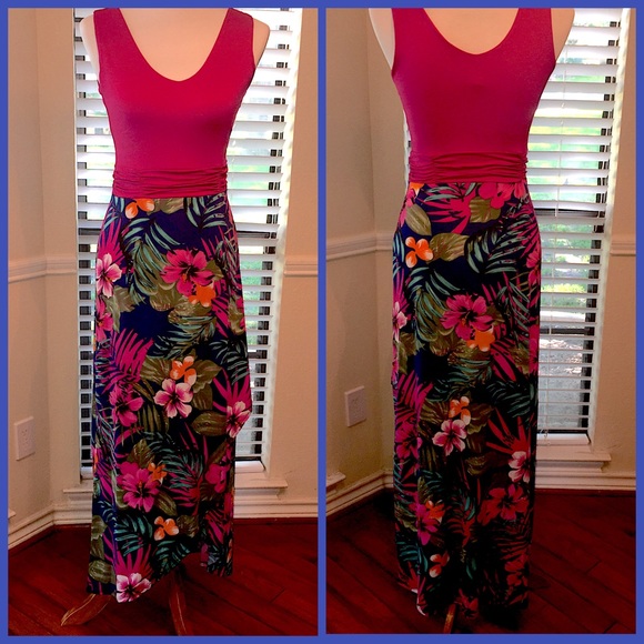 ʟᴀsᴛ ᴏɴᴇ! H/P 5/2!! 🌺TROPICAL PRINT MAXI🌺 - Picture 2 of 3