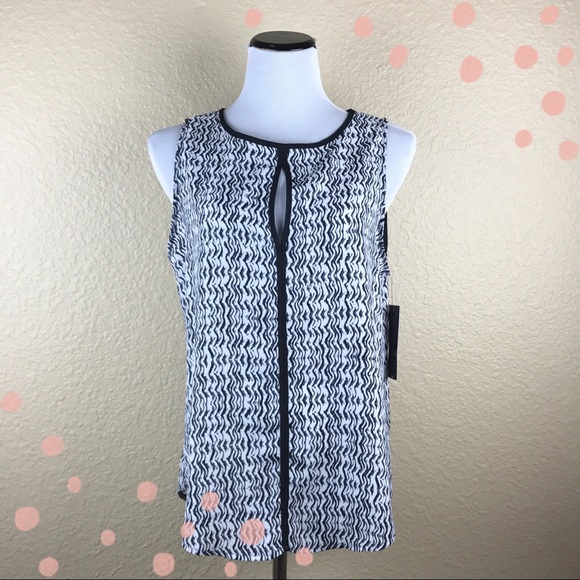 Target Tops - SALE! *NWT* Black & white tank w/ key hole cut out