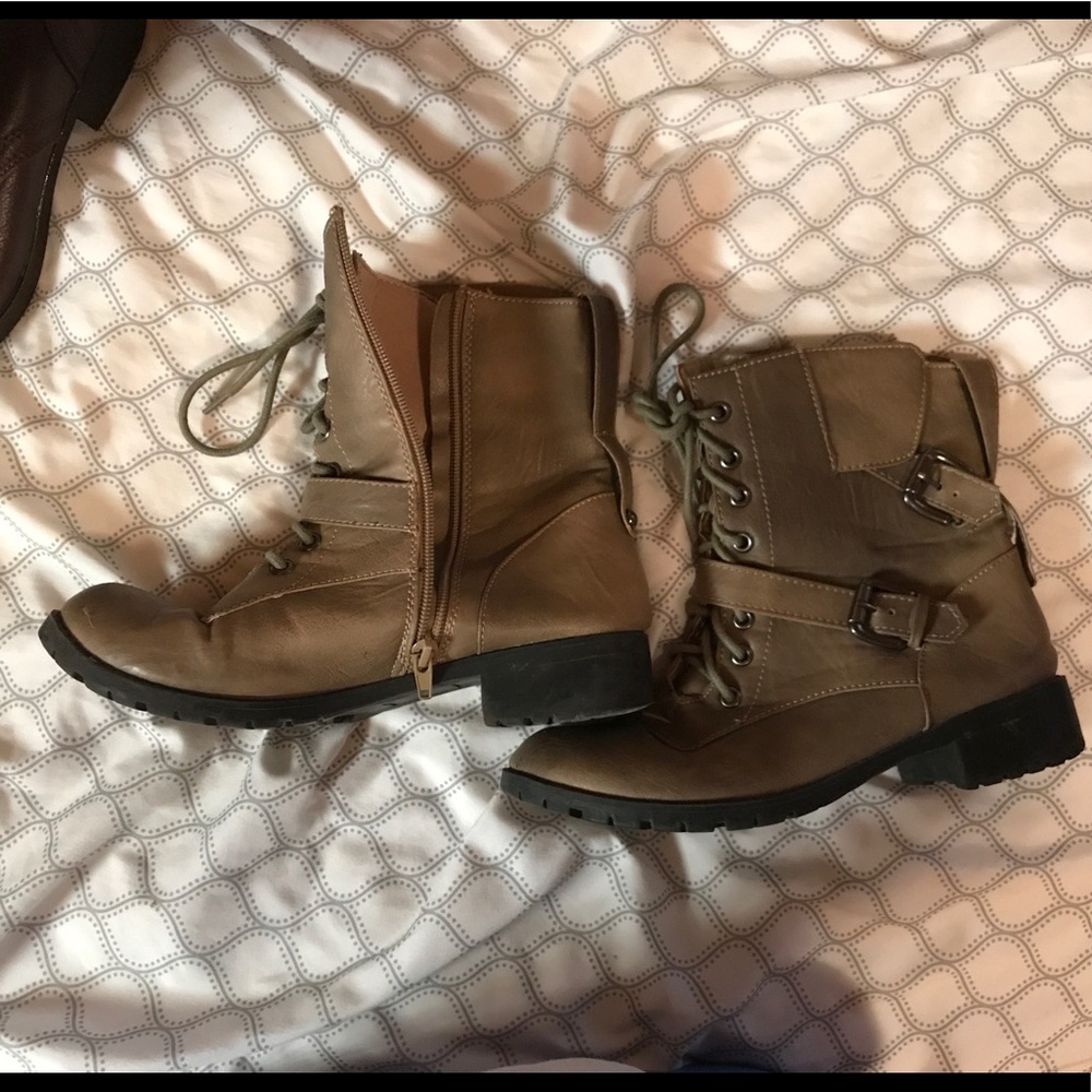 Tan boots