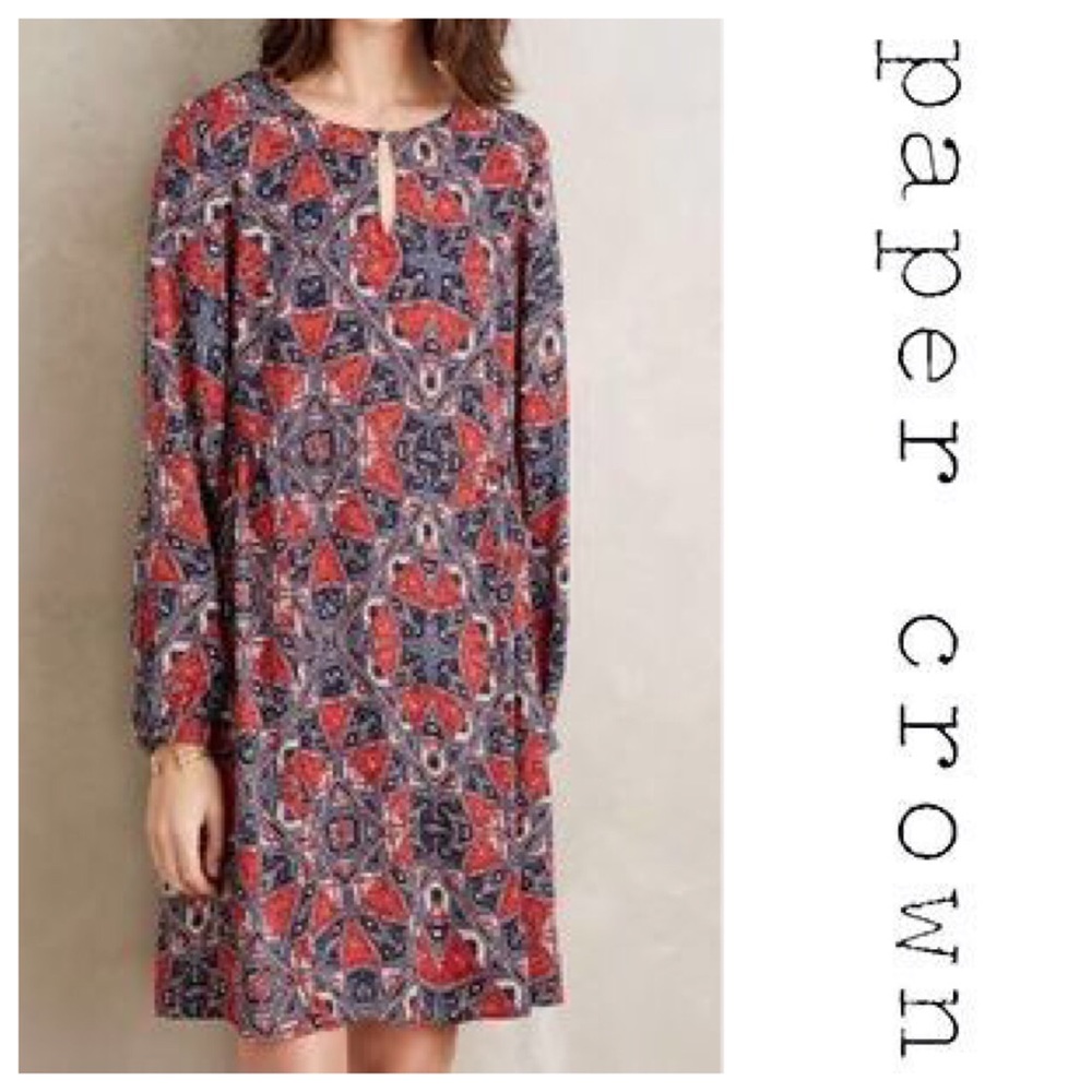 NWOT Paper Crown Long Sleeved Short Dress