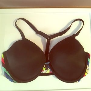 PINK Black Push Up Bra