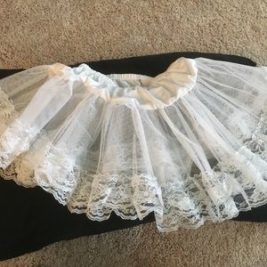 Beautiful white petticoat!
