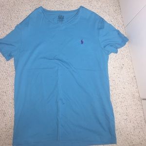 Men's short sleeve polo v neck