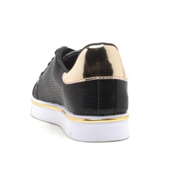 Vegan Leather black-metallic sneakers - Picture 2 of 4