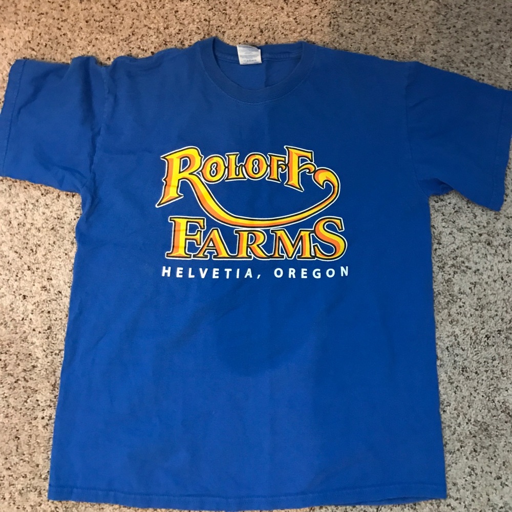 Roloff farms blue t shirt