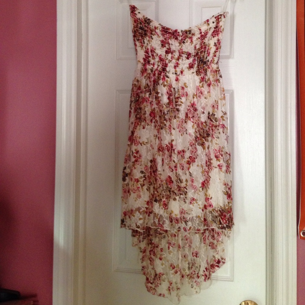 Strapless Hi-Low Dress