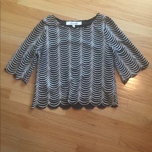 Francesca's Three quartered sleeve top