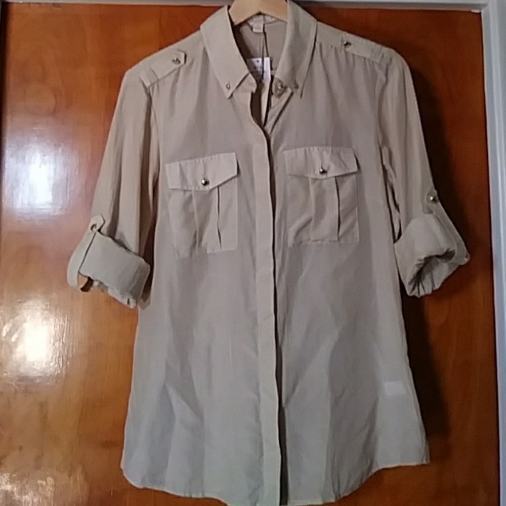 Tan Shirt