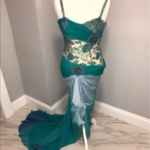 Blue gown