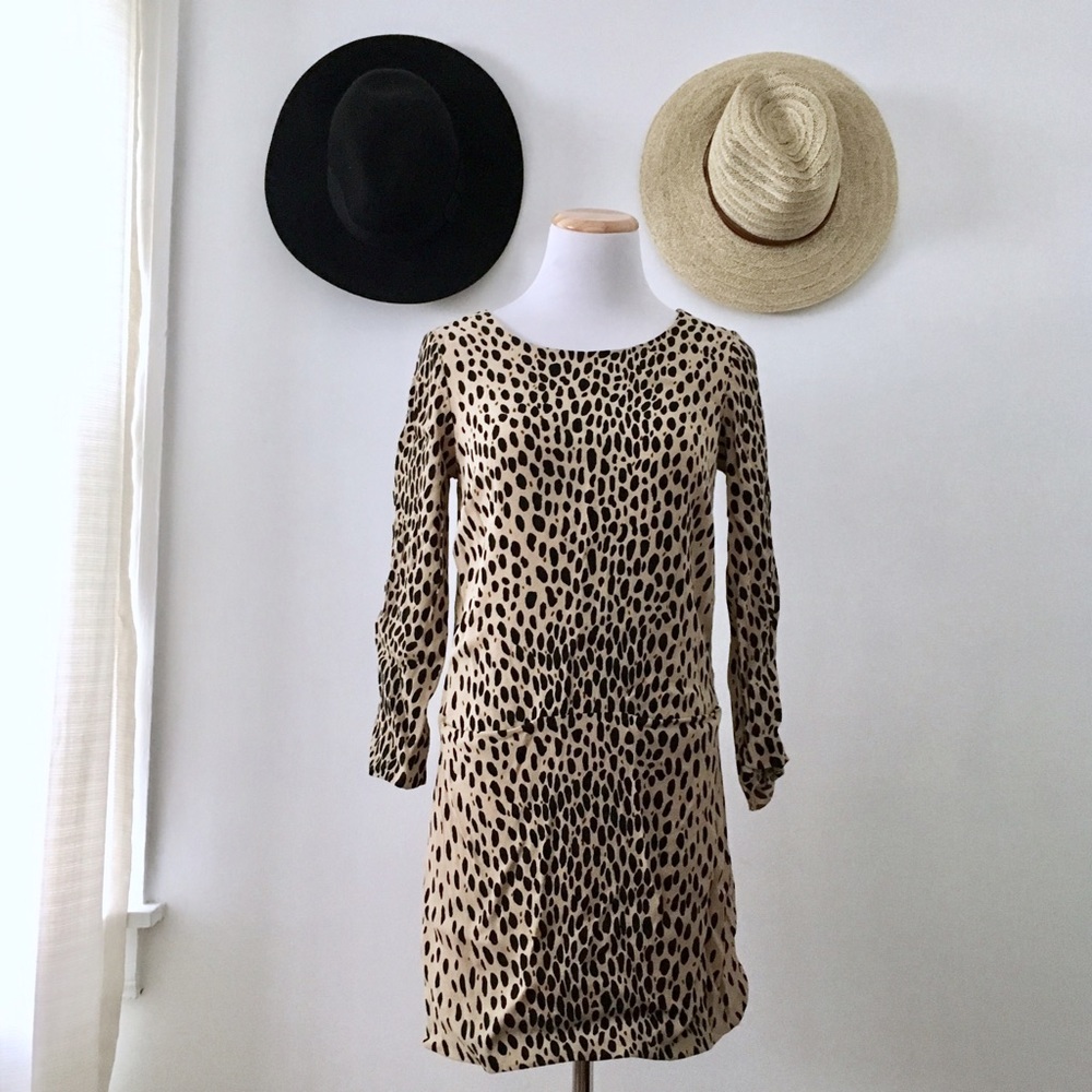 JCrew Leopard Print Tunic Dress