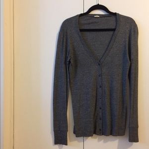 Jcrew grey cardigan