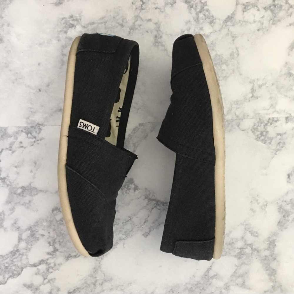 Navy Blue Flats by TOMS