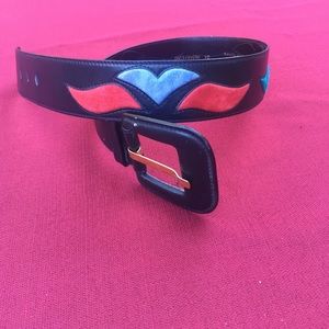 Vintage Escada Belt with Suede Embelishment