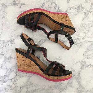 Cork Leather Wedges by Biala