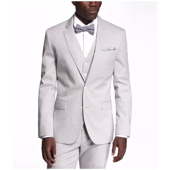 Express Pinstripe Photographer Suit Jacket & Pants - Picture 2 of 8