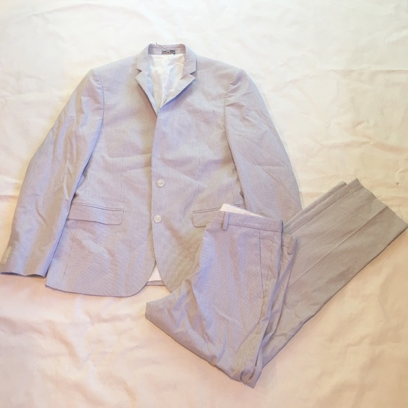 Express Pinstripe Photographer Suit Jacket & Pants - Picture 5 of 8