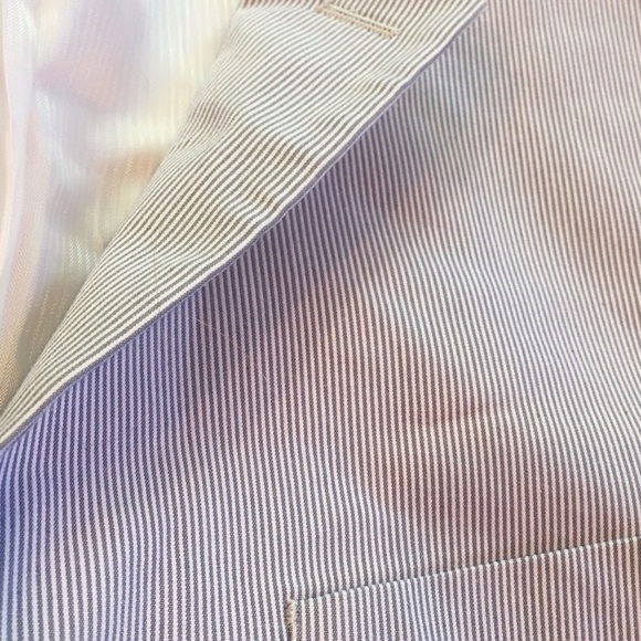 Express Pinstripe Photographer Suit Jacket & Pants - Picture 6 of 8