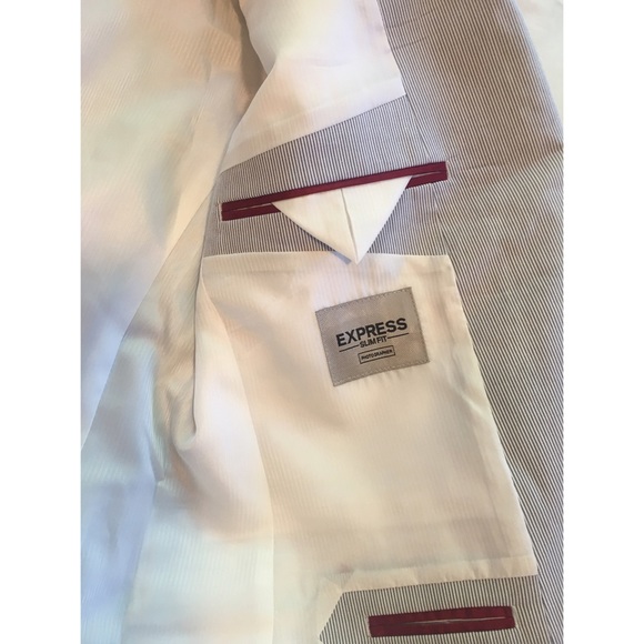 Express Pinstripe Photographer Suit Jacket & Pants - Picture 7 of 8