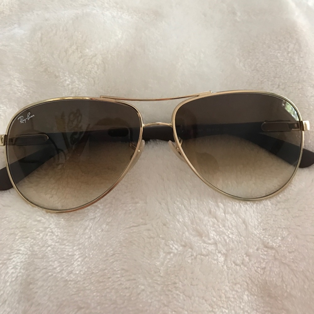 Gold & Brown Rayban Sunglasses