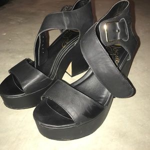 Black wedges. Worn two times! Great condition