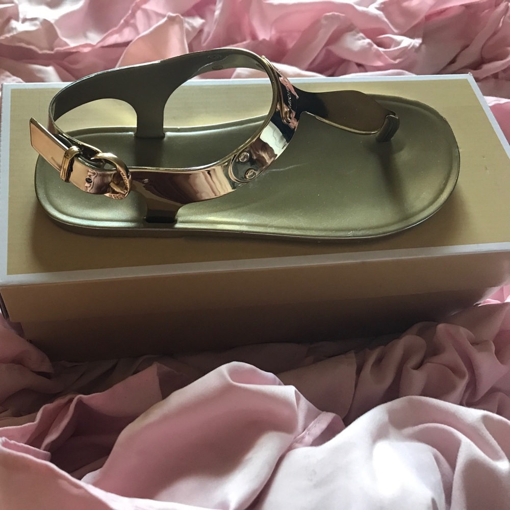 MIchael Kors Metallic Jelly Sandal