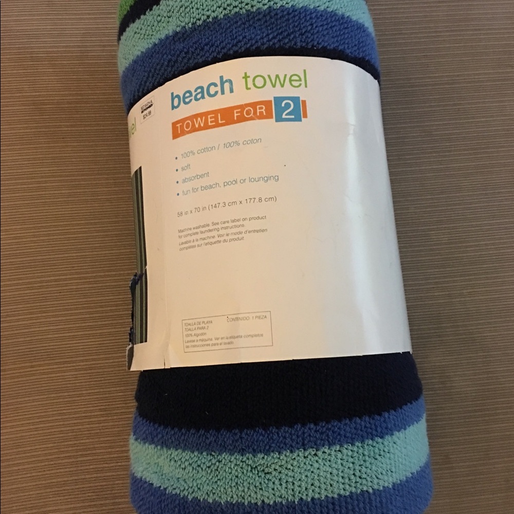 Very large Beach Towel/Blanket or picnic blanket .