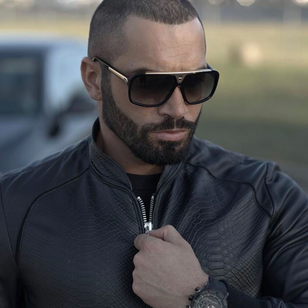 Gold Frame men's sunglasses