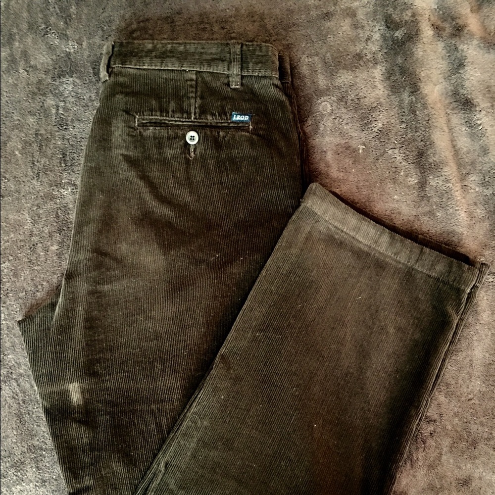 IZOD MENS CORDUROY DRESS PANTS