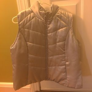 Silver winter vest