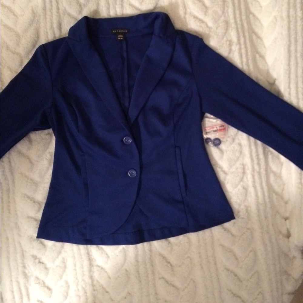 Knit blazer
