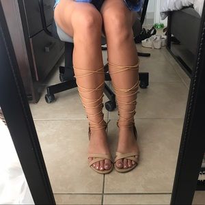 Nude Gladiator Sandals