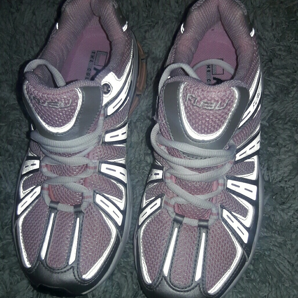 NWOB... Pink/Sliver FUBU sneakers  (Size 7)