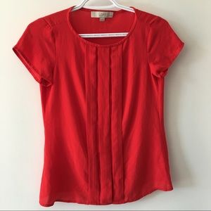 LOFT Petite red blouse XXS
