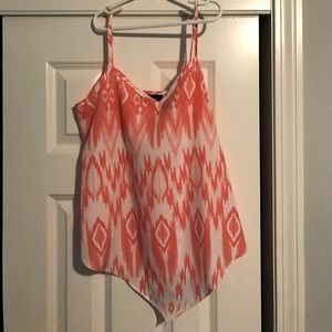 Pink and White tank top- never worn!