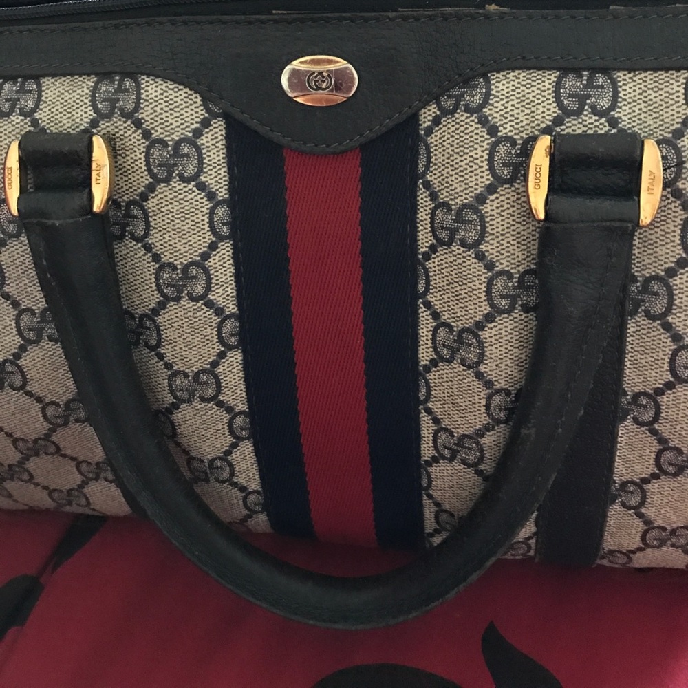 Gucci vintage Boston speedy web monogram satchel - Picture 8 of 8