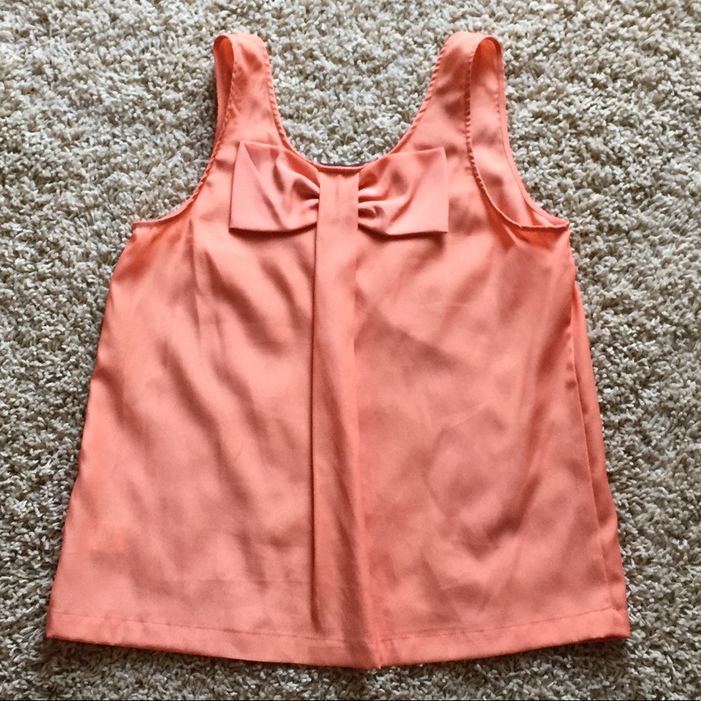 Coral Bow Back Tank