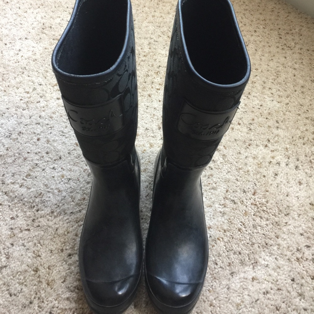 Coach rain boots