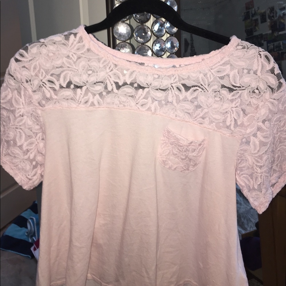 Abercrombie Trendy Lace Crop Top