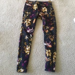 Zara Floral Jeans - Size 8