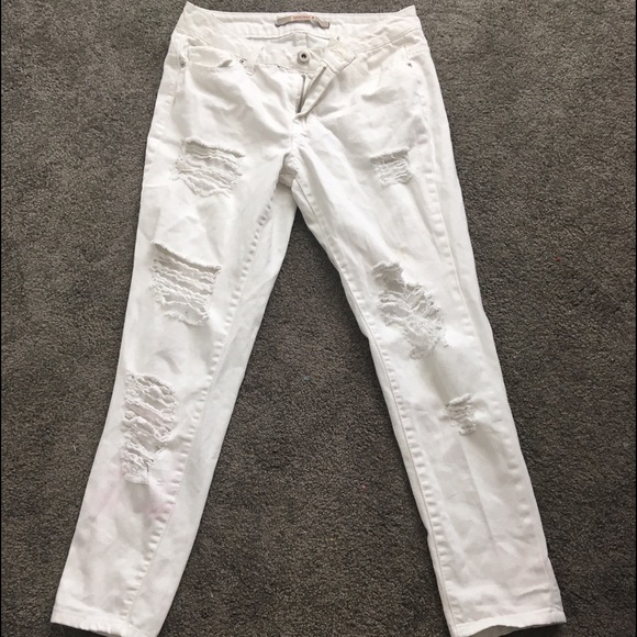 White Ripped Jeans - Picture 3 of 4