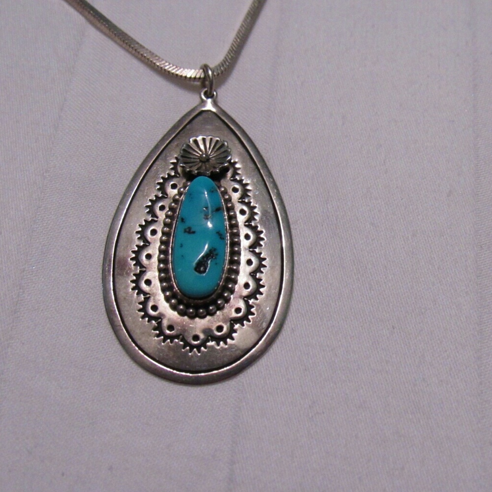 Vintage Joe Delgarito Blue Turquoise & .925